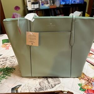 Kate Spade Mint Green Tote Bag